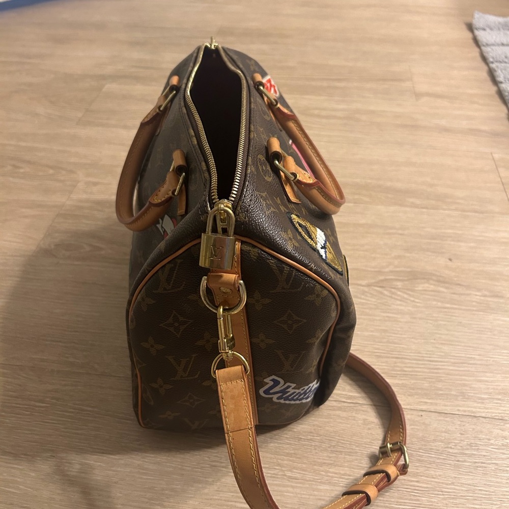 Louis Vuitton Monogram Speedy 30 with Colorful Patches - Picture 3 of 13